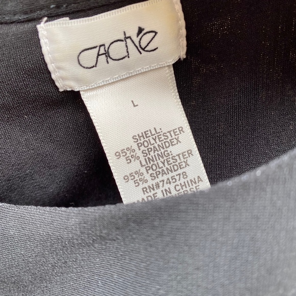 CACHE BLACK KNIT DRESS - Picture 4 of 8